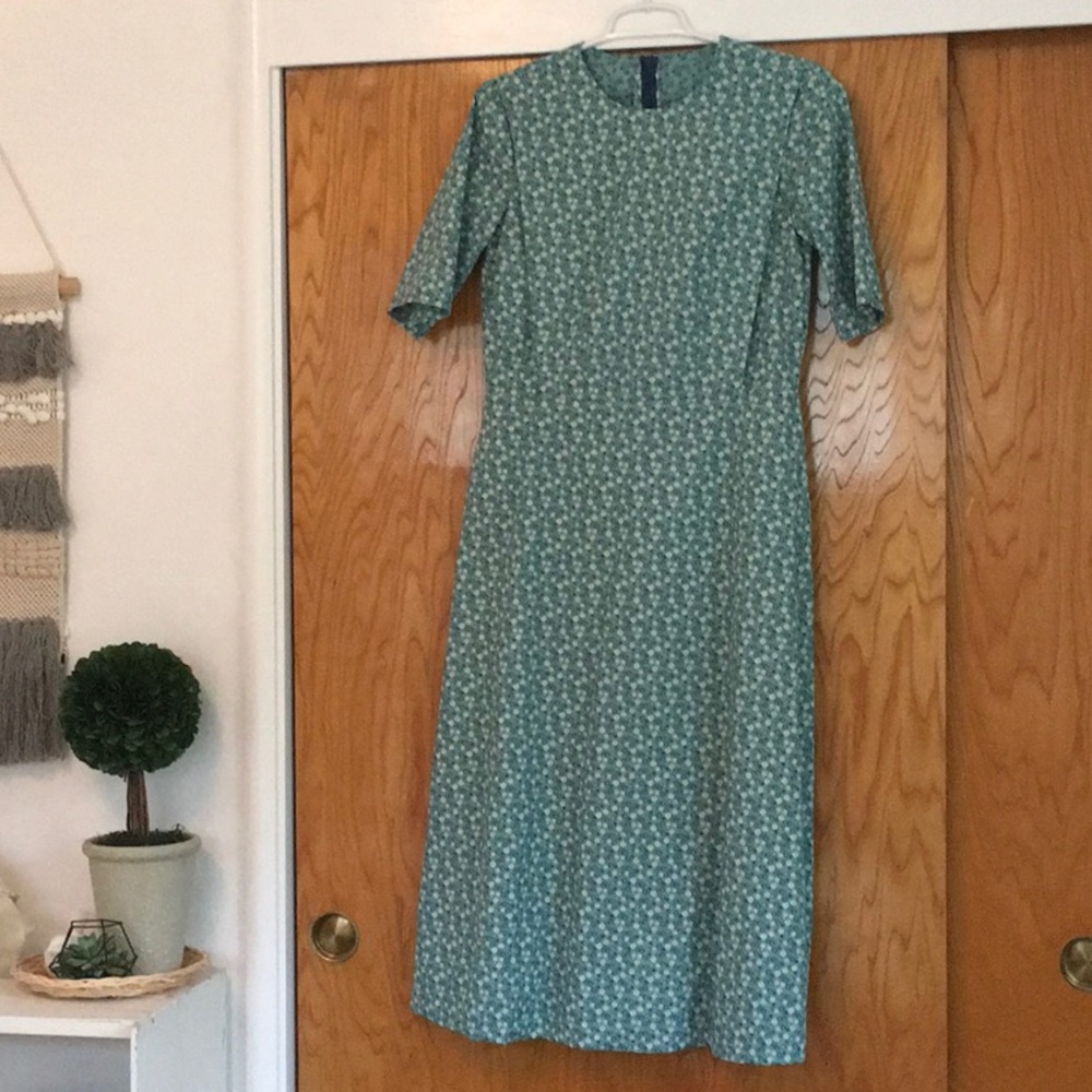 Floral Cape Dress Mennonite Style